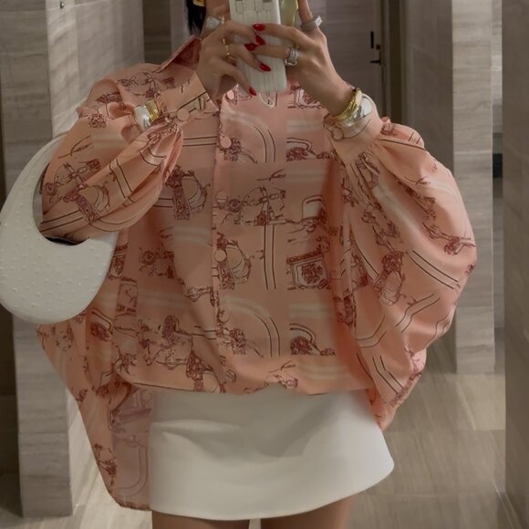 beulahstyle - pink stain shirt ONESIZE - Picture 6 of 8